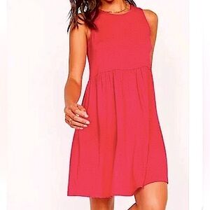 Vibrant Flame Orange keyhole Dress by Old Navy M